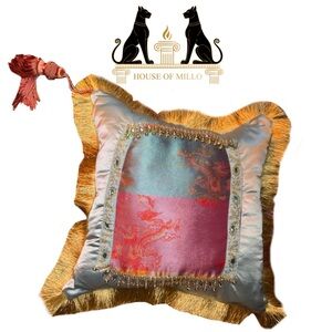 Portal Pillow Multicolor Accent Pillow Silken Duality